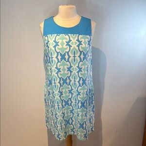 Jude Connally Women's Dress Blue Sleeveless Pullover Pockets size XL